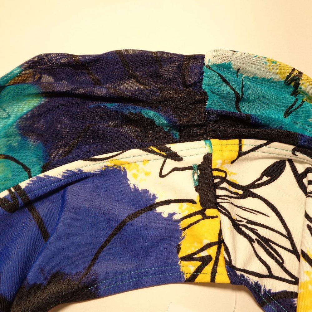 Be Creative Size 14 BANDED HIPSTER Blue New Bikini - Picture 9 of 14